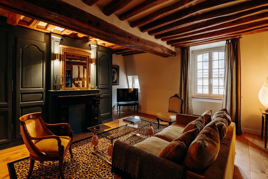 Le salon, le soir